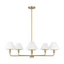 Five Light Chandelier<br /><span style="color:#4AB0CE;">Entrega: 4-10 dias en USA</span><br /><span style="color:#4AB0CE;font-size:60%;">PREGUNTE POR ENTREGA EN PANAMA</span><br />Collection: Mendota<br />Finish: Satin Brass