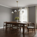 Generation Lighting - GLC1244SB - Four Light Chandelier - Mendota - Satin Brass