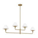 Four Light Chandelier<br /><span style="color:#4AB0CE;">Entrega: 4-10 dias en USA</span><br /><span style="color:#4AB0CE;font-size:60%;">PREGUNTE POR ENTREGA EN PANAMA</span><br />Collection: Mendota<br />Finish: Satin Brass