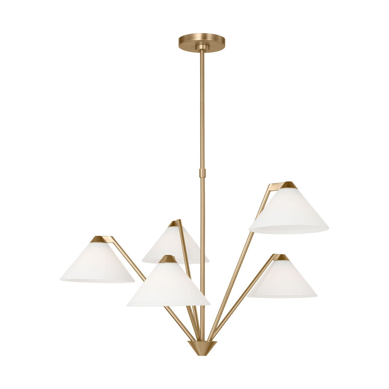 Chandelier<br /><span style="color:#4AB0CE;">Entrega: 4-10 dias en USA</span><br /><span style="color:#4AB0CE;font-size:60%;">PREGUNTE POR ENTREGA EN PANAMA</span><br />Collection: Werley<br />Finish: Satin Brass