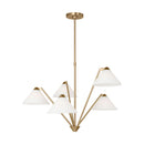 Chandelier<br /><span style="color:#4AB0CE;">Entrega: 4-10 dias en USA</span><br /><span style="color:#4AB0CE;font-size:60%;">PREGUNTE POR ENTREGA EN PANAMA</span><br />Collection: Werley<br />Finish: Satin Brass