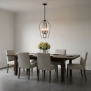 Generation Lighting - GLC1264MBK - Four Light Chandelier - Kennan - Midnight Black