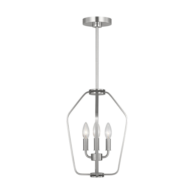 Three Light Chandelier<br /><span style="color:#4AB0CE;">Entrega: 2-3 semanas en USA</span><br /><span style="color:#4AB0CE;font-size:60%;">PREGUNTE POR ENTREGA EN PANAMA</span><br />Collection: Kennan<br />Finish: Brushed Nickel