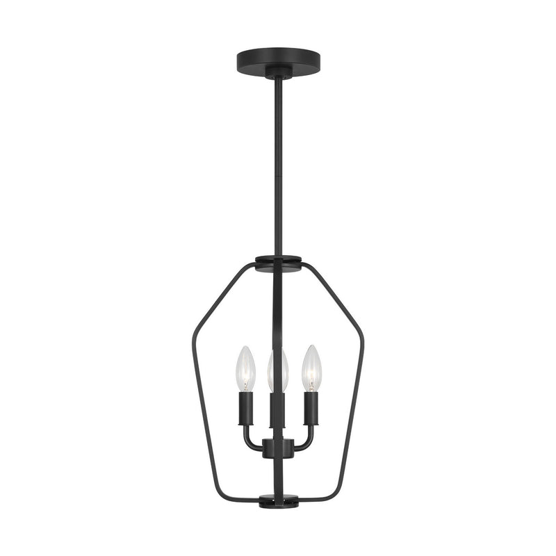 Three Light Chandelier<br /><span style="color:#4AB0CE;">Entrega: 2-3 semanas en USA</span><br /><span style="color:#4AB0CE;font-size:60%;">PREGUNTE POR ENTREGA EN PANAMA</span><br />Collection: Kennan<br />Finish: Midnight Black