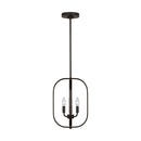 Three Light Chandelier<br /><span style="color:#4AB0CE;">Entrega: 4-10 dias en USA</span><br /><span style="color:#4AB0CE;font-size:60%;">PREGUNTE POR ENTREGA EN PANAMA</span><br />Collection: Loretto<br />Finish: Midnight Black