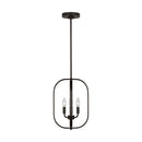 Three Light Chandelier<br /><span style="color:#4AB0CE;">Entrega: 4-10 dias en USA</span><br /><span style="color:#4AB0CE;font-size:60%;">PREGUNTE POR ENTREGA EN PANAMA</span><br />Collection: Loretto<br />Finish: Midnight Black