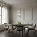 Generation Lighting - GLC1329BS - Nine Light Chandelier - Loretto - Brushed Nickel