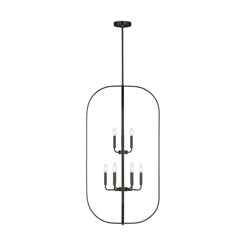 Nine Light Chandelier<br /><span style="color:#4AB0CE;">Entrega: 4-10 dias en USA</span><br /><span style="color:#4AB0CE;font-size:60%;">PREGUNTE POR ENTREGA EN PANAMA</span><br />Collection: Loretto<br />Finish: Midnight Black