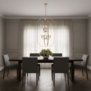Generation Lighting - GLC1329SB - Nine Light Chandelier - Loretto - Satin Brass