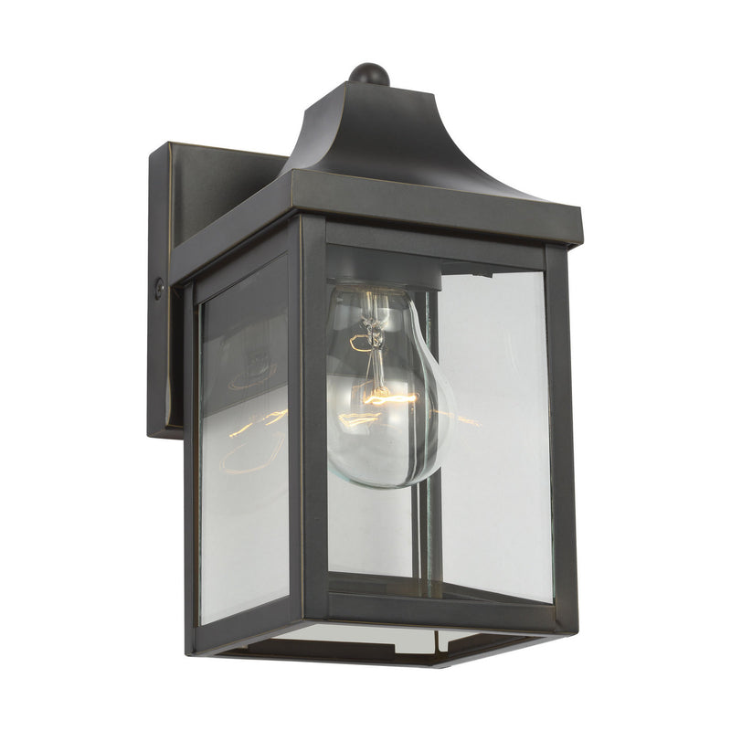 One Light Lantern<br /><span style="color:#4AB0CE;">Entrega: 4-10 dias en USA</span><br /><span style="color:#4AB0CE;font-size:60%;">PREGUNTE POR ENTREGA EN PANAMA</span><br />Collection: Saybrook<br />Finish: Antique Bronze
