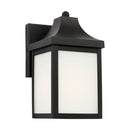 One Light Lantern<br /><span style="color:#4AB0CE;">Entrega: 4-10 dias en USA</span><br /><span style="color:#4AB0CE;font-size:60%;">PREGUNTE POR ENTREGA EN PANAMA</span><br />Collection: Saybrook<br />Finish: Textured Black