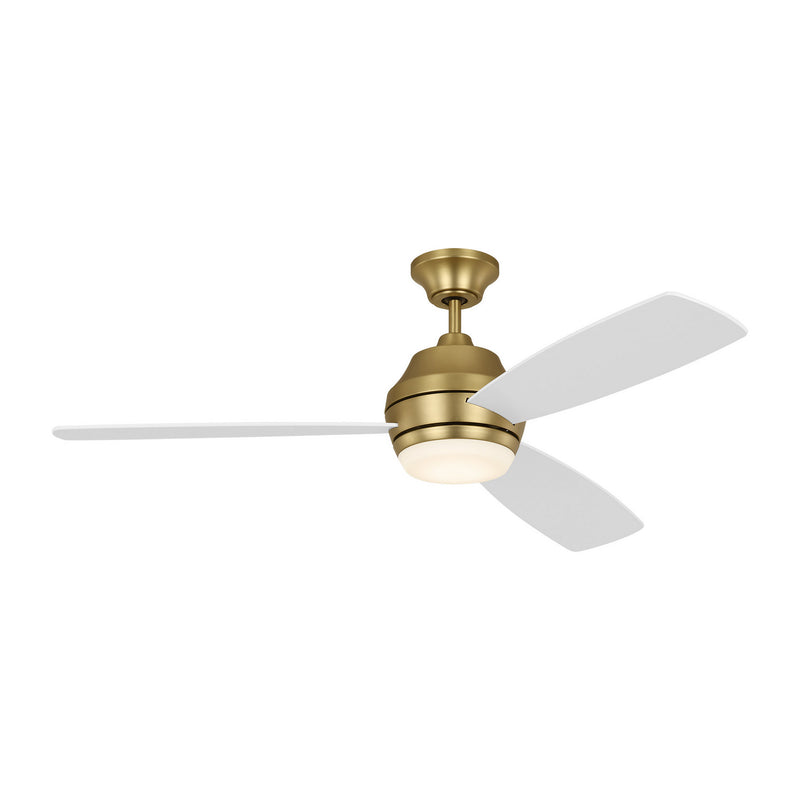 52" Ceiling Fan<br /><span style="color:#4AB0CE;">Entrega: 4-10 dias en USA</span><br /><span style="color:#4AB0CE;font-size:60%;">PREGUNTE POR ENTREGA EN PANAMA</span><br />Collection: Ikon 52 LED<br />Finish: Burnished Brass