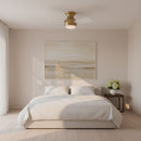 Visual Comfort Fan - 3IKHR32BBSD - 32" Ceiling Fan - Ikon 32 Hugger LED - Burnished Brass