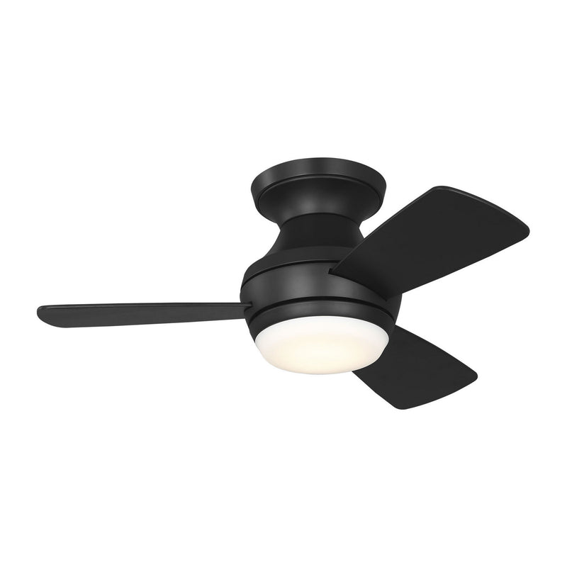 32"Ceiling Fan<br /><span style="color:#4AB0CE;">Entrega: 4-10 dias en USA</span><br /><span style="color:#4AB0CE;font-size:60%;">PREGUNTE POR ENTREGA EN PANAMA</span><br />Collection: Ikon 32 Hugger LED<br />Finish: Midnight Black