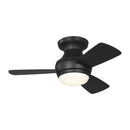 32" Ceiling Fan<br /><span style="color:#4AB0CE;">Entrega: 4-10 dias en USA</span><br /><span style="color:#4AB0CE;font-size:60%;">PREGUNTE POR ENTREGA EN PANAMA</span><br />Collection: Ikon 32 Hugger LED<br />Finish: Midnight Black