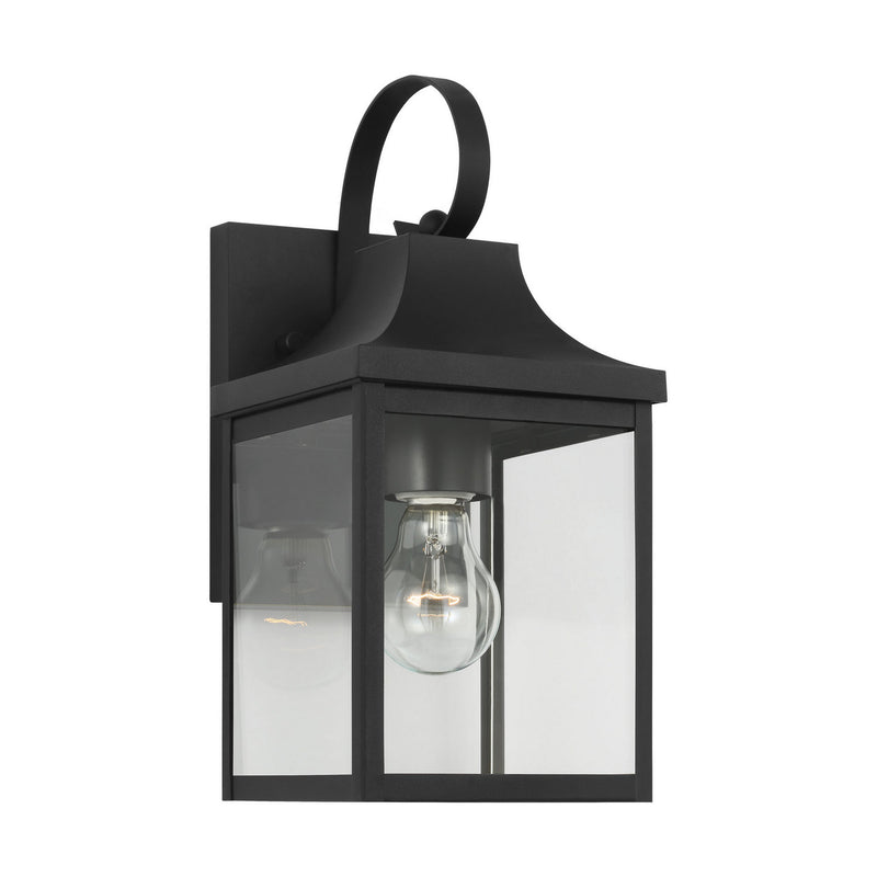 One Light Lantern<br /><span style="color:#4AB0CE;">Entrega: 4-10 dias en USA</span><br /><span style="color:#4AB0CE;font-size:60%;">PREGUNTE POR ENTREGA EN PANAMA</span><br />Collection: Saybrook<br />Finish: Textured Black