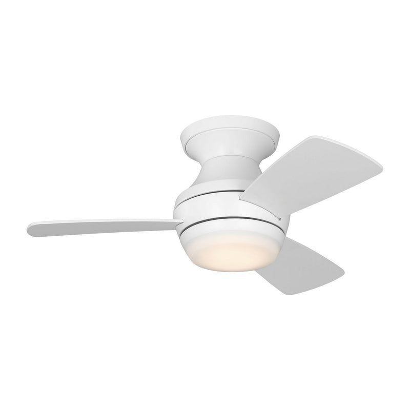 32"Ceiling Fan<br /><span style="color:#4AB0CE;">Entrega: 4-10 dias en USA</span><br /><span style="color:#4AB0CE;font-size:60%;">PREGUNTE POR ENTREGA EN PANAMA</span><br />Collection: Ikon 32 Hugger LED<br />Finish: Matte White