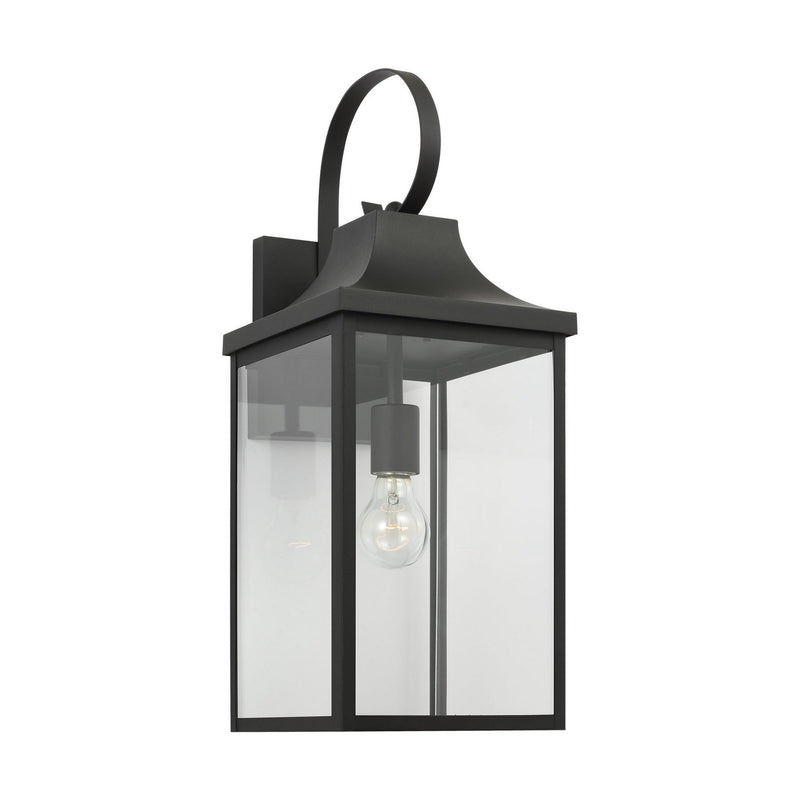 One Light Lantern<br /><span style="color:#4AB0CE;">Entrega: 4-10 dias en USA</span><br /><span style="color:#4AB0CE;font-size:60%;">PREGUNTE POR ENTREGA EN PANAMA</span><br />Collection: Saybrook<br />Finish: Textured Black