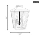 Visual Comfort Studio - DJO1113TXB - Three Light Wall Lantern - Kennewick - Textured Black