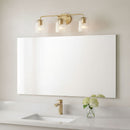 Generation Lighting - GLV1133SB - Three Light Vanity - Eisele - Satin Brass