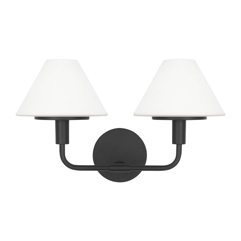 Wall Sconce<br /><span style="color:#4AB0CE;">Entrega: 4-10 dias en USA</span><br /><span style="color:#4AB0CE;font-size:60%;">PREGUNTE POR ENTREGA EN PANAMA</span><br />Collection: Mendota<br />Finish: Midnight Black