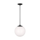One Light Pendant<br /><span style="color:#4AB0CE;">Entrega: 4-10 dias en USA</span><br /><span style="color:#4AB0CE;font-size:60%;">PREGUNTE POR ENTREGA EN PANAMA</span><br />Collection: Leo - Hanging Globe<br />Finish: Midnight Black
