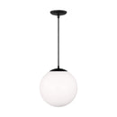 One Light Pendant<br /><span style="color:#4AB0CE;">Entrega: 4-10 dias en USA</span><br /><span style="color:#4AB0CE;font-size:60%;">PREGUNTE POR ENTREGA EN PANAMA</span><br />Collection: Leo - Hanging Globe<br />Finish: Midnight Black