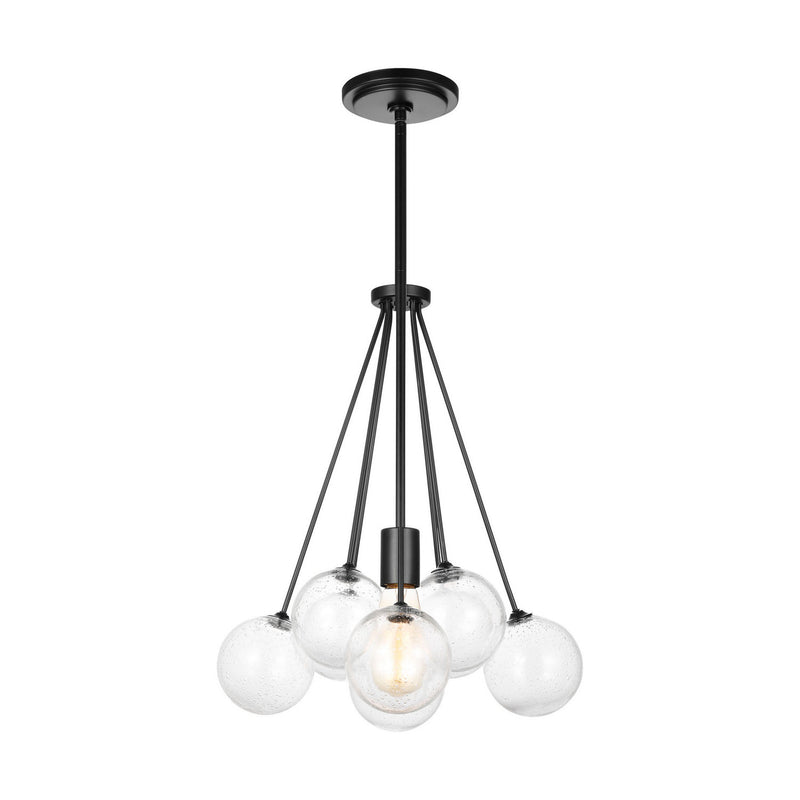 One Light Pendant<br /><span style="color:#4AB0CE;">Entrega: 4-10 dias en USA</span><br /><span style="color:#4AB0CE;font-size:60%;">PREGUNTE POR ENTREGA EN PANAMA</span><br />Collection: Bronzeville<br />Finish: Midnight Black