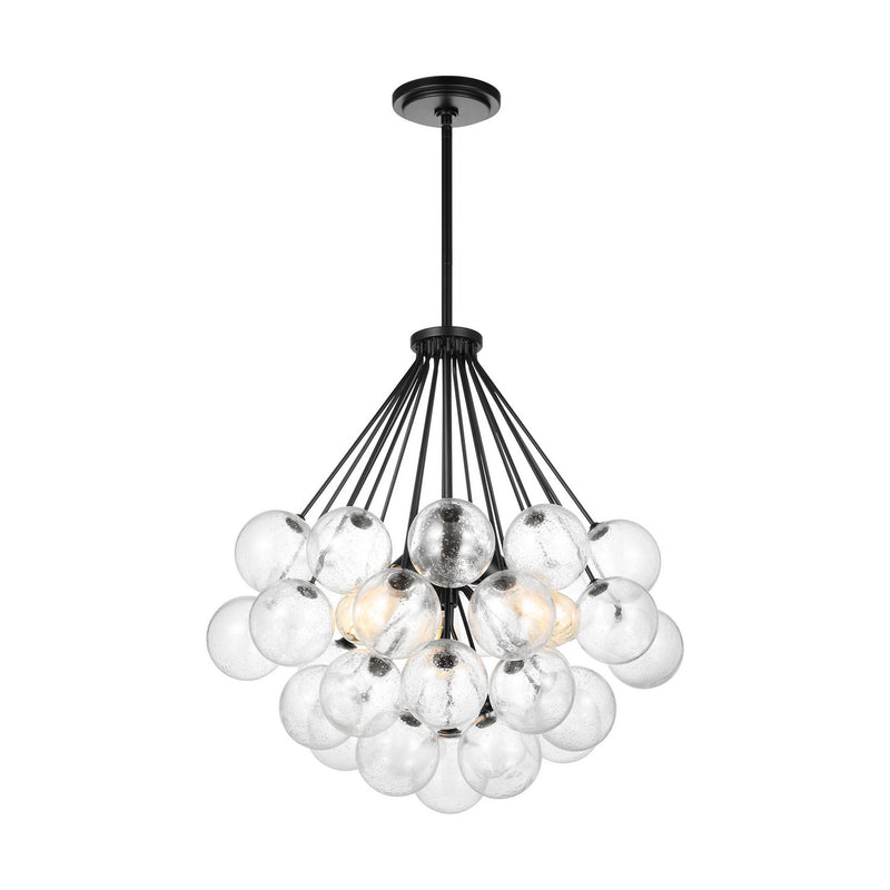 Three Light Pendant<br /><span style="color:#4AB0CE;">Entrega: 4-10 dias en USA</span><br /><span style="color:#4AB0CE;font-size:60%;">PREGUNTE POR ENTREGA EN PANAMA</span><br />Collection: Bronzeville<br />Finish: Midnight Black