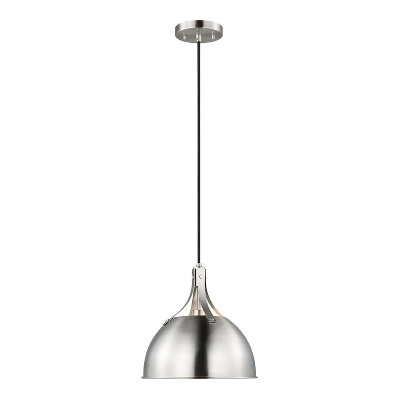 Visual Comfort Studio - 6524201EN3-962 - One Light Pendant - Rockland - Brushed Nickel