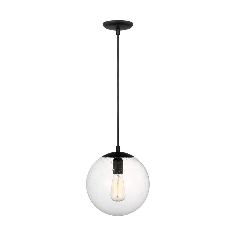 One Light Pendant<br /><span style="color:#4AB0CE;">Entrega: 4-10 dias en USA</span><br /><span style="color:#4AB0CE;font-size:60%;">PREGUNTE POR ENTREGA EN PANAMA</span><br />Collection: Leo - Hanging Globe<br />Finish: Midnight Black