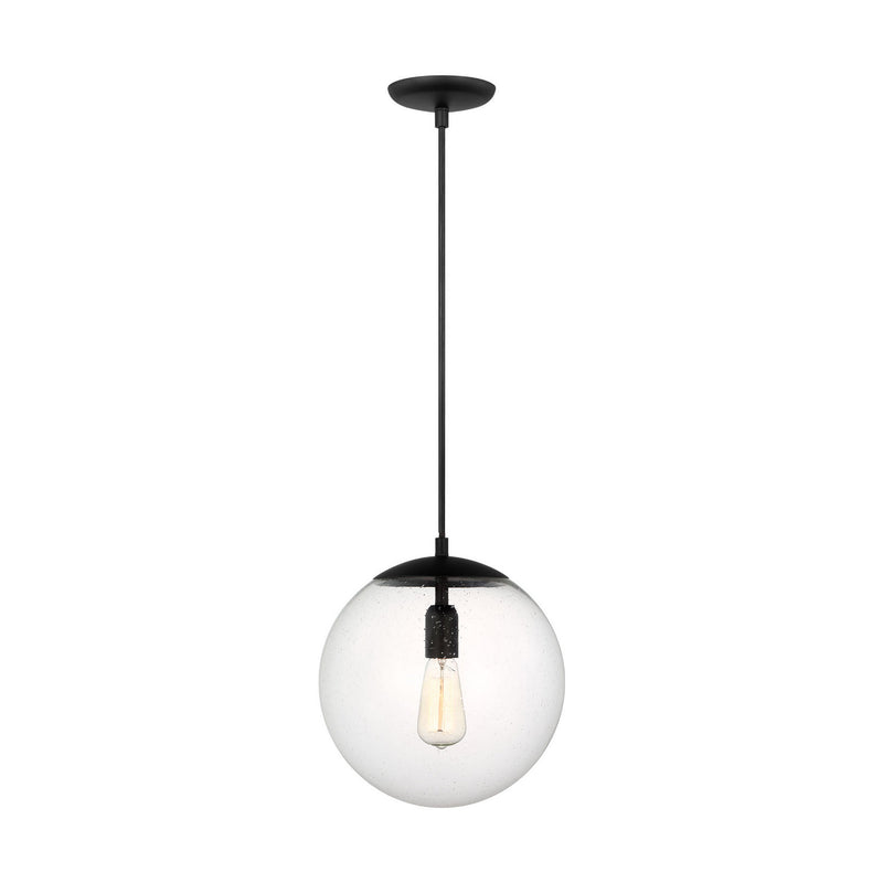 One Light Pendant<br /><span style="color:#4AB0CE;">Entrega: 4-10 dias en USA</span><br /><span style="color:#4AB0CE;font-size:60%;">PREGUNTE POR ENTREGA EN PANAMA</span><br />Collection: Leo - Hanging Globe<br />Finish: Midnight Black