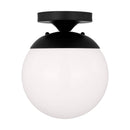One Light Wall / Semi-Flush Mount<br /><span style="color:#4AB0CE;">Entrega: 4-10 dias en USA</span><br /><span style="color:#4AB0CE;font-size:60%;">PREGUNTE POR ENTREGA EN PANAMA</span><br />Collection: Leo - Hanging Globe<br />Finish: Midnight Black