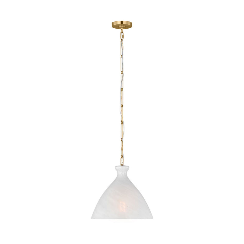 One Light Pendant<br /><span style="color:#4AB0CE;">Entrega: 4-10 dias en USA</span><br /><span style="color:#4AB0CE;font-size:60%;">PREGUNTE POR ENTREGA EN PANAMA</span><br />Collection: Athena<br />Finish: Burnished Brass