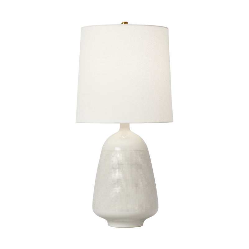 One Light Table Lamp<br /><span style="color:#4AB0CE;">Entrega: 4-10 dias en USA</span><br /><span style="color:#4AB0CE;font-size:60%;">PREGUNTE POR ENTREGA EN PANAMA</span><br />Collection: Ornella<br />Finish: New White