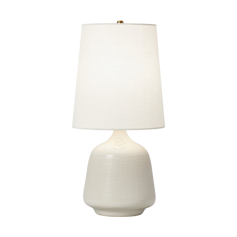 One Light Table Lamp<br /><span style="color:#4AB0CE;">Entrega: 4-10 dias en USA</span><br /><span style="color:#4AB0CE;font-size:60%;">PREGUNTE POR ENTREGA EN PANAMA</span><br />Collection: Ornella<br />Finish: New White