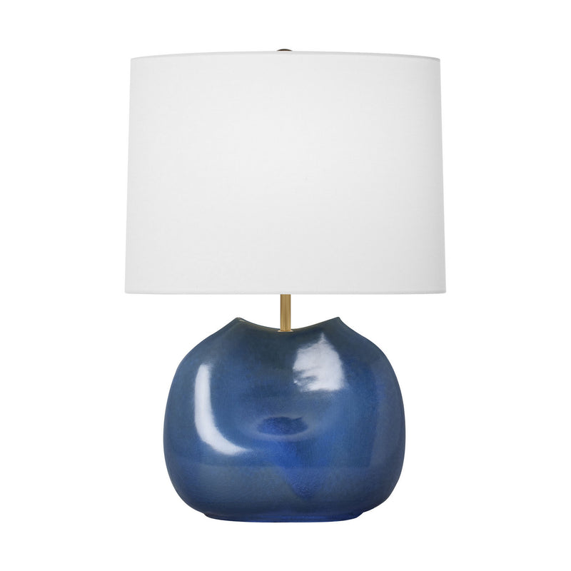 One Light Table Lamp<br /><span style="color:#4AB0CE;">Entrega: 13-14 semanas en USA</span><br /><span style="color:#4AB0CE;font-size:60%;">PREGUNTE POR ENTREGA EN PANAMA</span><br />Collection: Ulla<br />Finish: Blue Anglia Crackle