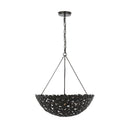 Six Light Pendant<br /><span style="color:#4AB0CE;">Entrega: 4-10 dias en USA</span><br /><span style="color:#4AB0CE;font-size:60%;">PREGUNTE POR ENTREGA EN PANAMA</span><br />Collection: Kelan<br />Finish: Aged Iron