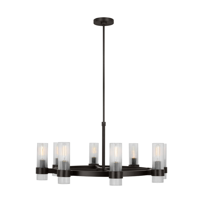 Eight Light Chandelier<br /><span style="color:#4AB0CE;">Entrega: 4-10 dias en USA</span><br /><span style="color:#4AB0CE;font-size:60%;">PREGUNTE POR ENTREGA EN PANAMA</span><br />Collection: Geneva<br />Finish: Aged Iron