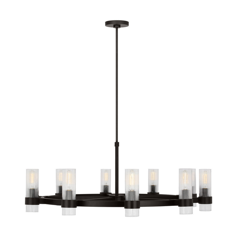 Eight Light Chandelier<br /><span style="color:#4AB0CE;">Entrega: 4-10 dias en USA</span><br /><span style="color:#4AB0CE;font-size:60%;">PREGUNTE POR ENTREGA EN PANAMA</span><br />Collection: Geneva<br />Finish: Aged Iron