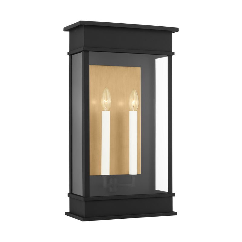 Two Light Outdoor Wall Sconce<br /><span style="color:#4AB0CE;">Entrega: 4-10 dias en USA</span><br /><span style="color:#4AB0CE;font-size:60%;">PREGUNTE POR ENTREGA EN PANAMA</span><br />Collection: Cupertino<br />Finish: Textured Black