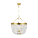 Visual Comfort Studio - CP1354BBS - Four Light Pendant - Summerhill - Burnished Brass
