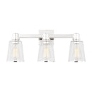 Three Light Bath Vanity<br /><span style="color:#4AB0CE;">Entrega: 4-10 dias en USA</span><br /><span style="color:#4AB0CE;font-size:60%;">PREGUNTE POR ENTREGA EN PANAMA</span><br />Collection: Alessa<br />Finish: Polished Nickel