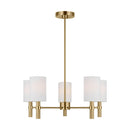 Five Light Chandelier<br /><span style="color:#4AB0CE;">Entrega: 4-10 dias en USA</span><br /><span style="color:#4AB0CE;font-size:60%;">PREGUNTE POR ENTREGA EN PANAMA</span><br />Collection: Manor<br />Finish: Satin Brass