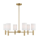 Six Light Chandelier<br /><span style="color:#4AB0CE;">Entrega: 4-10 dias en USA</span><br /><span style="color:#4AB0CE;font-size:60%;">PREGUNTE POR ENTREGA EN PANAMA</span><br />Collection: Manor<br />Finish: Satin Brass