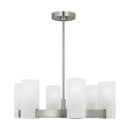Six Light Chandelier<br /><span style="color:#4AB0CE;">Entrega: 4-10 dias en USA</span><br /><span style="color:#4AB0CE;font-size:60%;">PREGUNTE POR ENTREGA EN PANAMA</span><br />Collection: Rhode<br />Finish: Brushed Steel