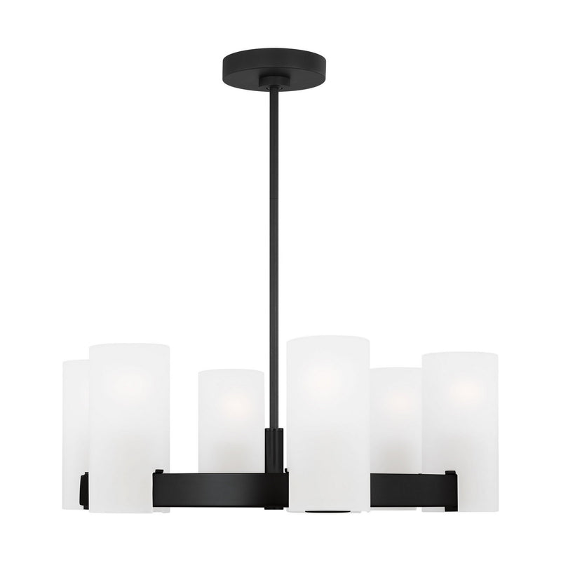 Six Light Chandelier<br /><span style="color:#4AB0CE;">Entrega: 4-10 dias en USA</span><br /><span style="color:#4AB0CE;font-size:60%;">PREGUNTE POR ENTREGA EN PANAMA</span><br />Collection: Rhode<br />Finish: Midnight Black