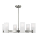 Six Light Chandelier<br /><span style="color:#4AB0CE;">Entrega: 4-10 dias en USA</span><br /><span style="color:#4AB0CE;font-size:60%;">PREGUNTE POR ENTREGA EN PANAMA</span><br />Collection: Rhode<br />Finish: Brushed Steel