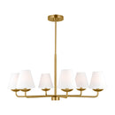 Six Light Chandelier<br /><span style="color:#4AB0CE;">Entrega: 4-10 dias en USA</span><br /><span style="color:#4AB0CE;font-size:60%;">PREGUNTE POR ENTREGA EN PANAMA</span><br />Collection: Albion<br />Finish: Satin Brass
