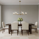 Visual Comfort Studio - DJC1216SB - Six Light Chandelier - Lochdale - Satin Brass